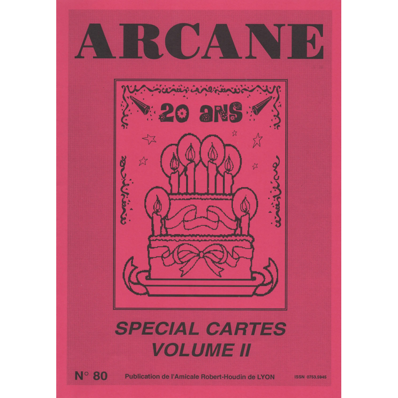 Arcane n°80 octobre 1995 Spécial Cartes II