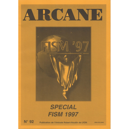 Arcane n°92 octobre 1998 Spécial FISM 1997